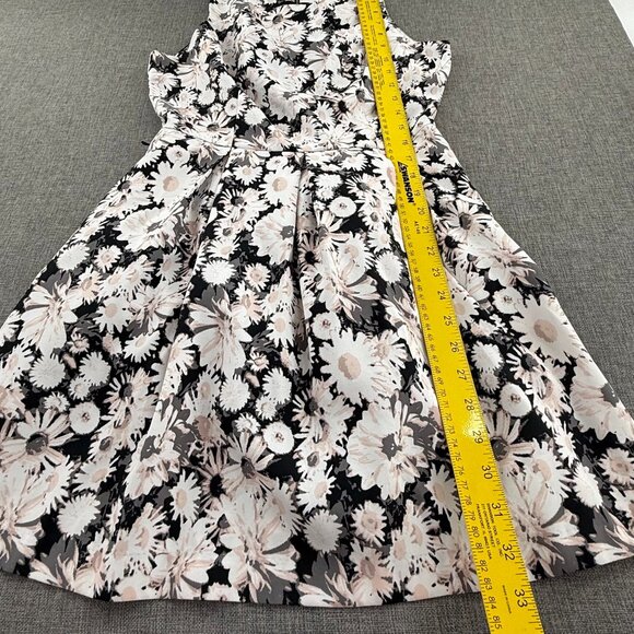 Forever 21 A-Line Dress Floral medium Zipper fit & Flare Mini Lined Sleeveless - Picture 6 of 14